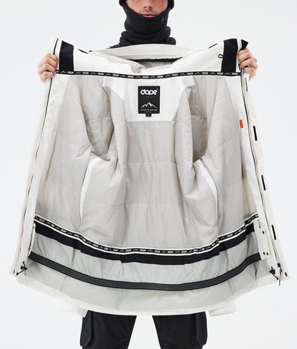 Snowboard Jacket Men Old White