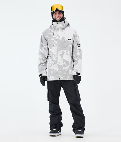 Snowboard Jacket Men Grey Camo