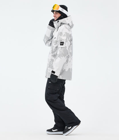 Snowboard Jacket Men Grey Camo