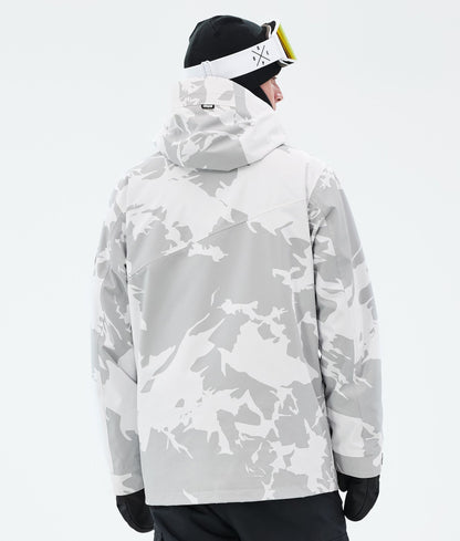 Snowboard Jacket Men Grey Camo