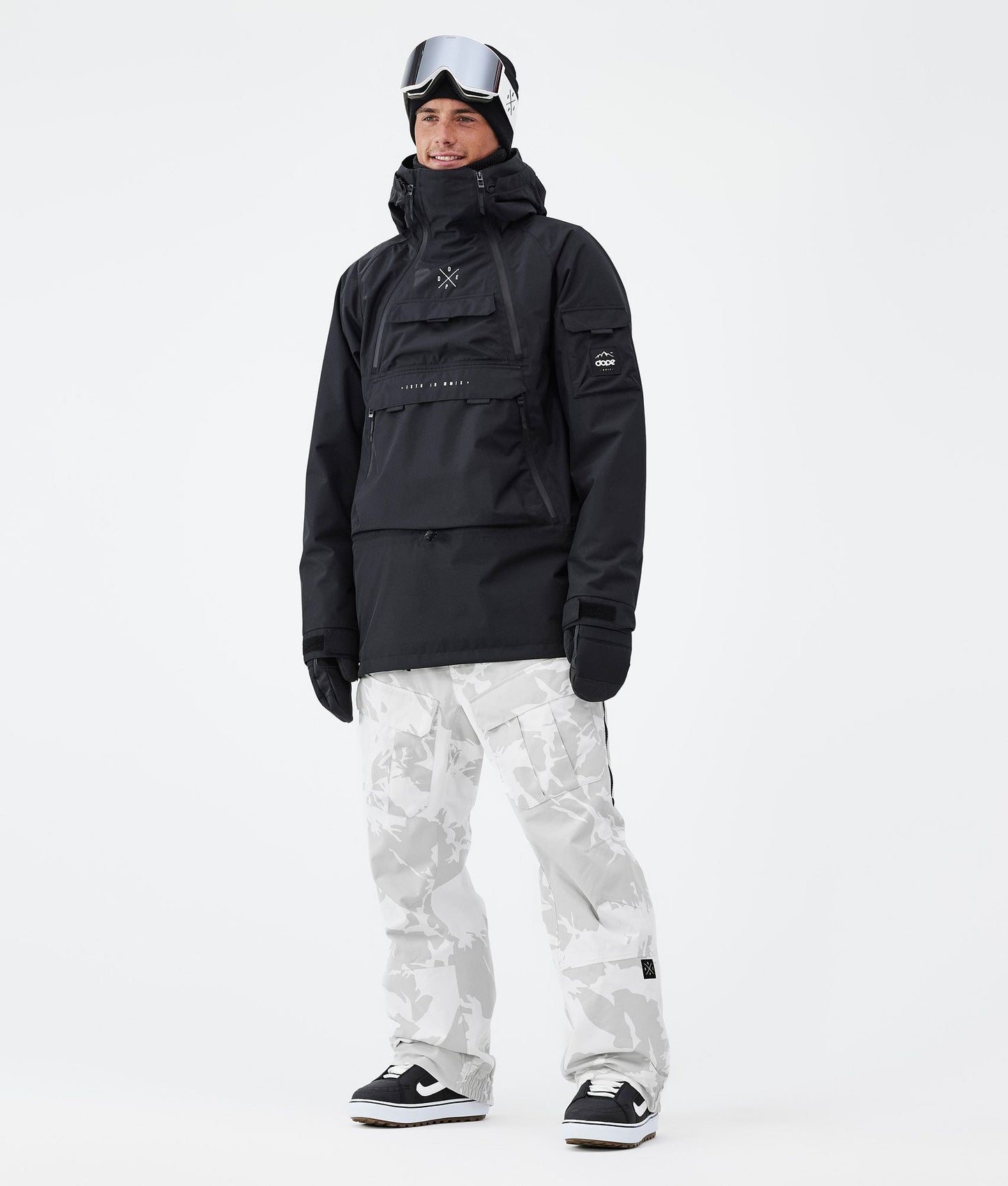 Snowboard Pants Men Grey Camo