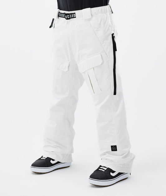 Snowboard Pants Men Old White
