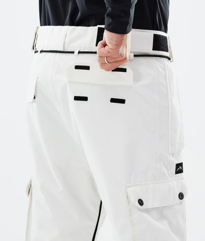 Snowboard Pants Men Old White