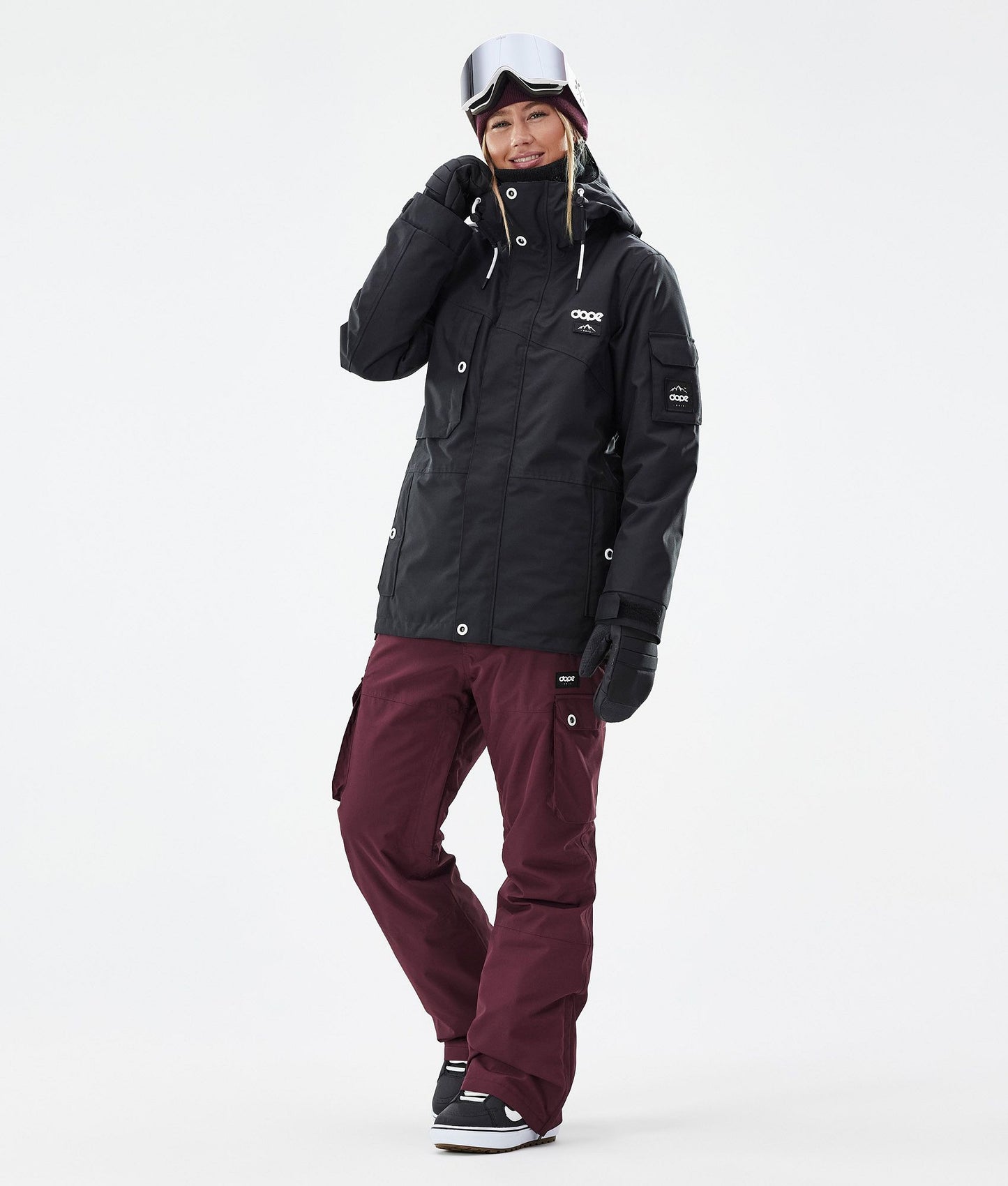 Snowboard Pants Women Burgundy