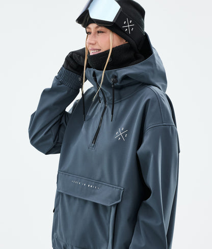 Snowboard Jacket Women Metal Blue