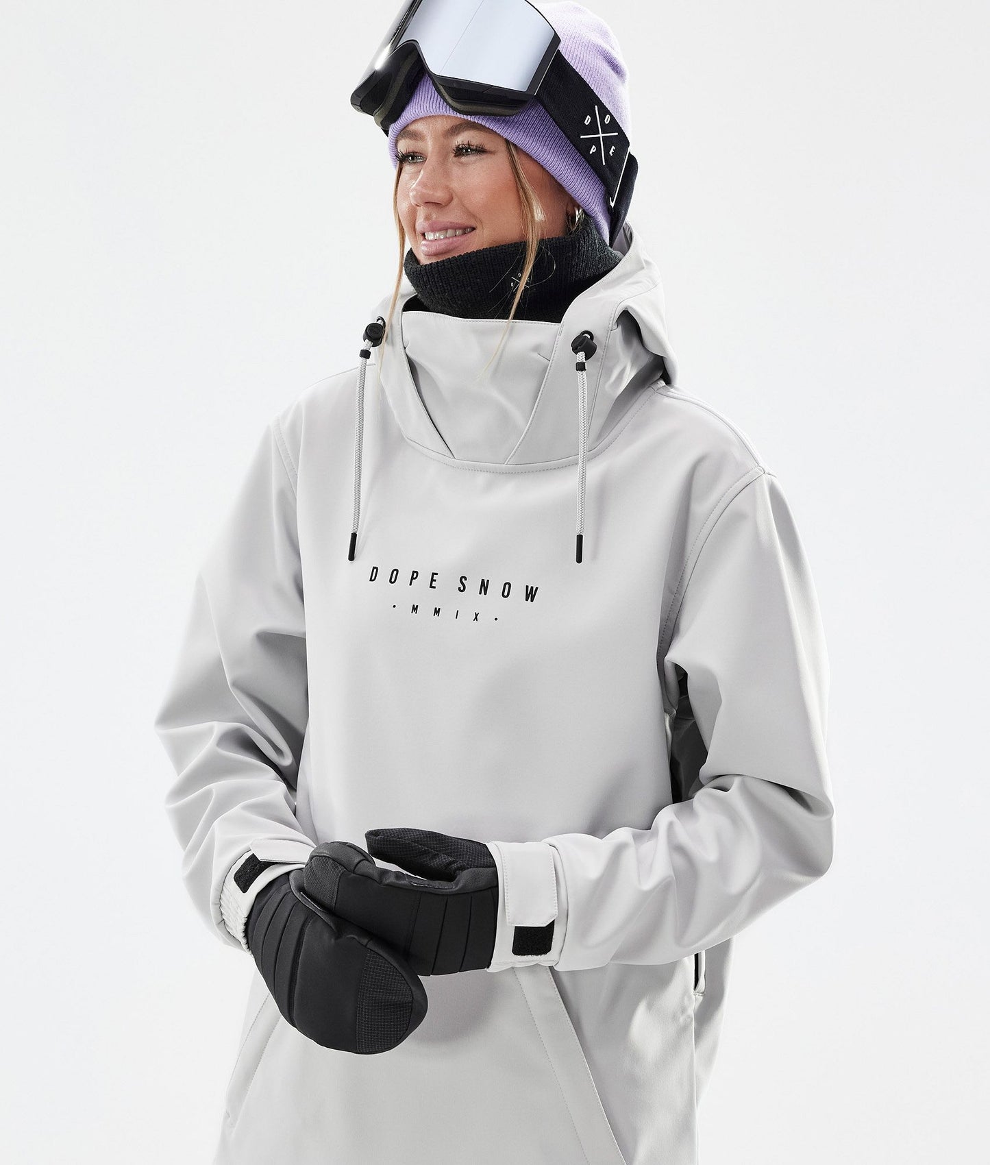 Snowboard Jacket Women Silhouette Light Grey