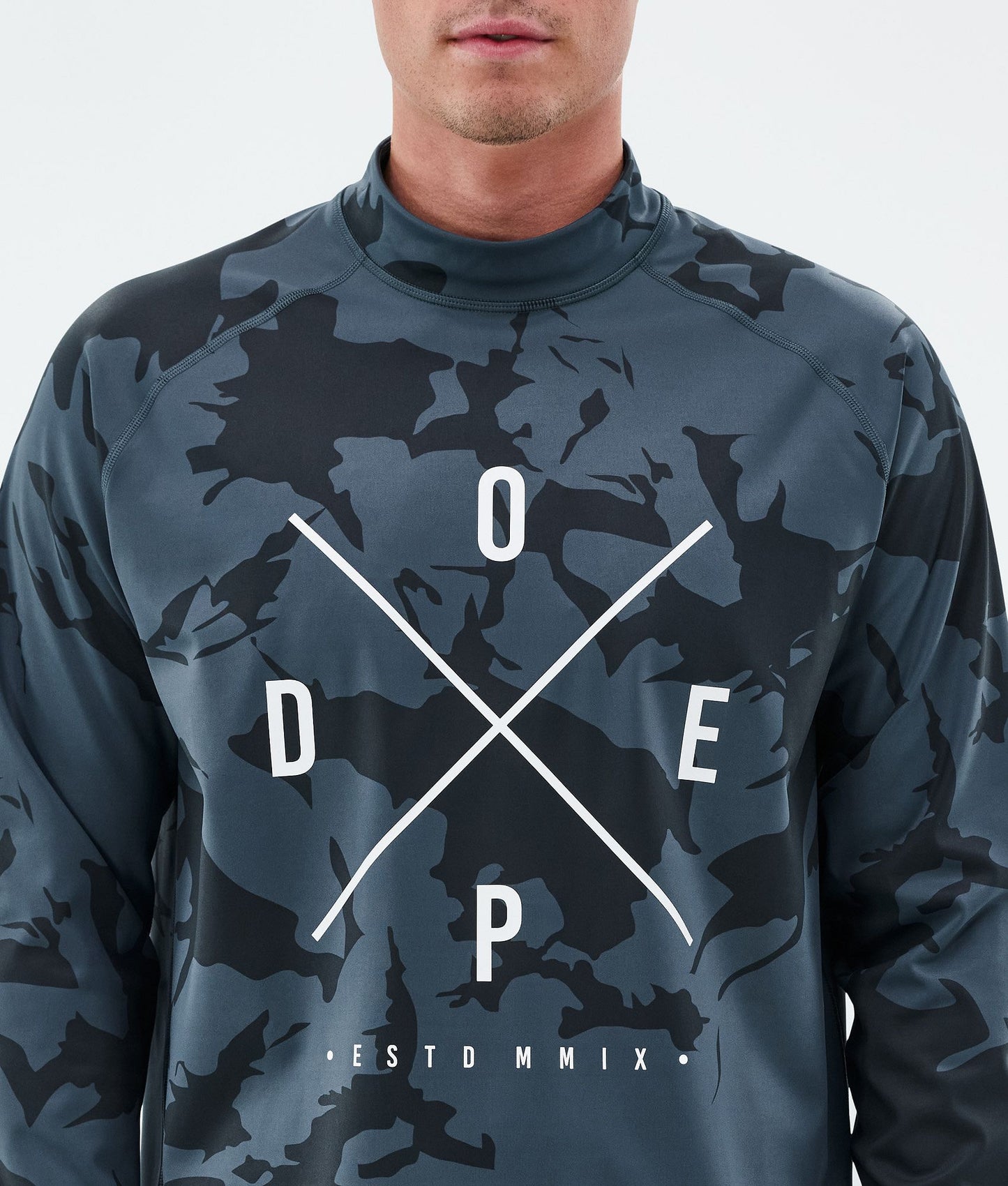 Base Layer Top Men 2X-Up Metal Blue Camo