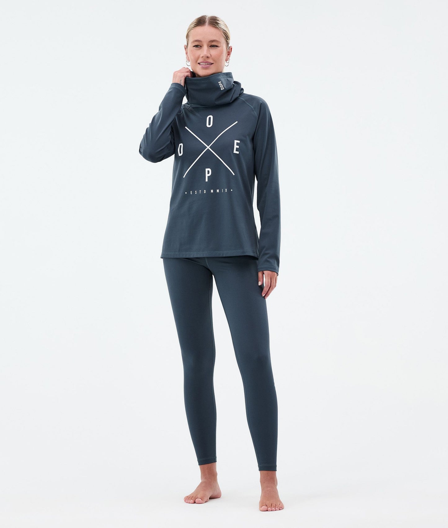 Base Layer Top Women 2X-Up Metal Blue