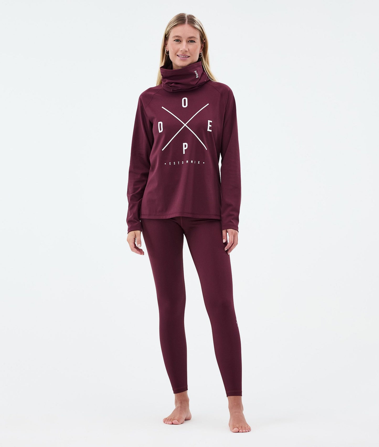 Base Layer Top Women 2X-Up Burgundy
