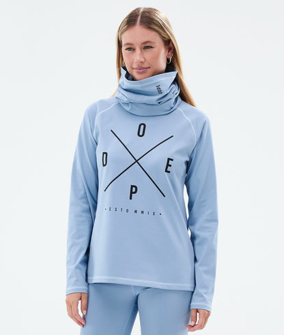 Base Layer Top Women 2X-Up Light Blue