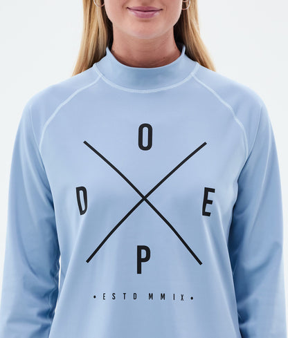 Base Layer Top Women 2X-Up Light Blue