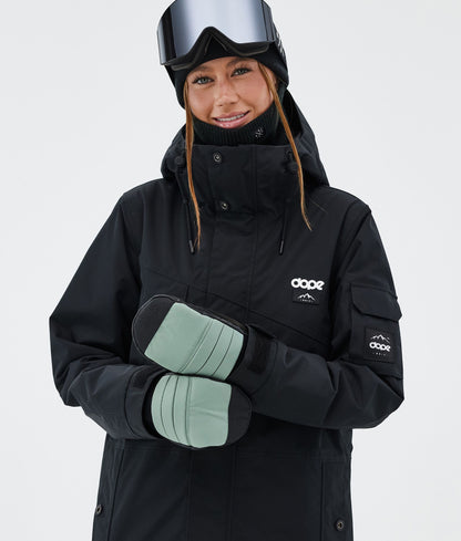 Snow Mittens Faded Green