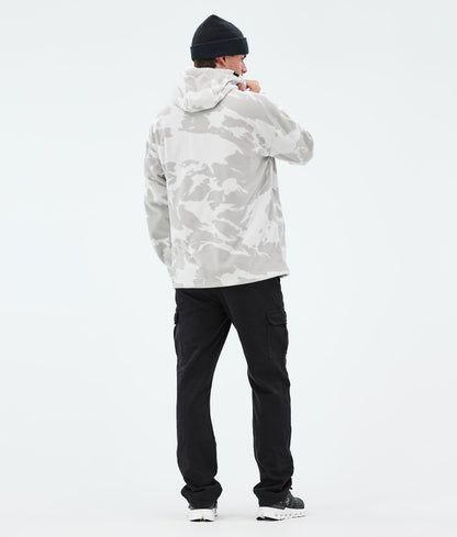 Fleece Hoodie Men Grey Camo