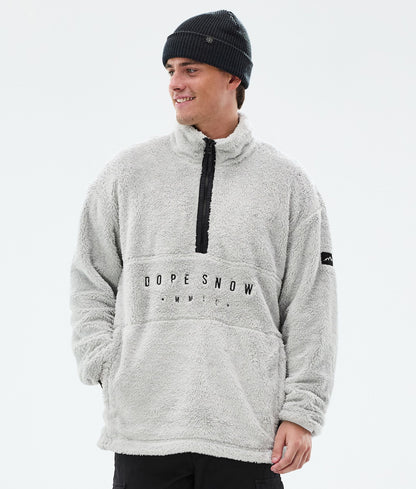 Fleece Sweater Men Light Grey