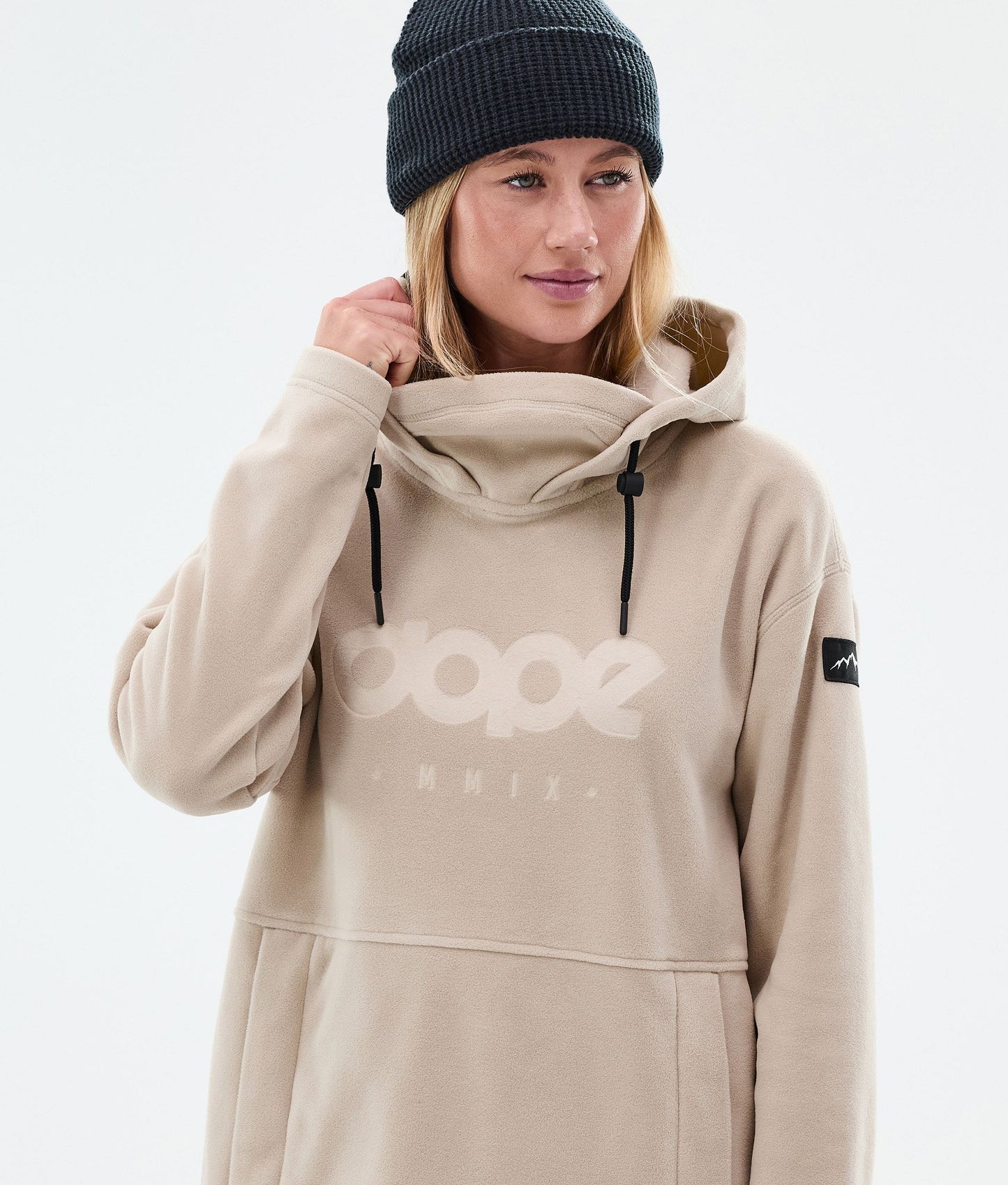 Fleece Hoodie Women Sand