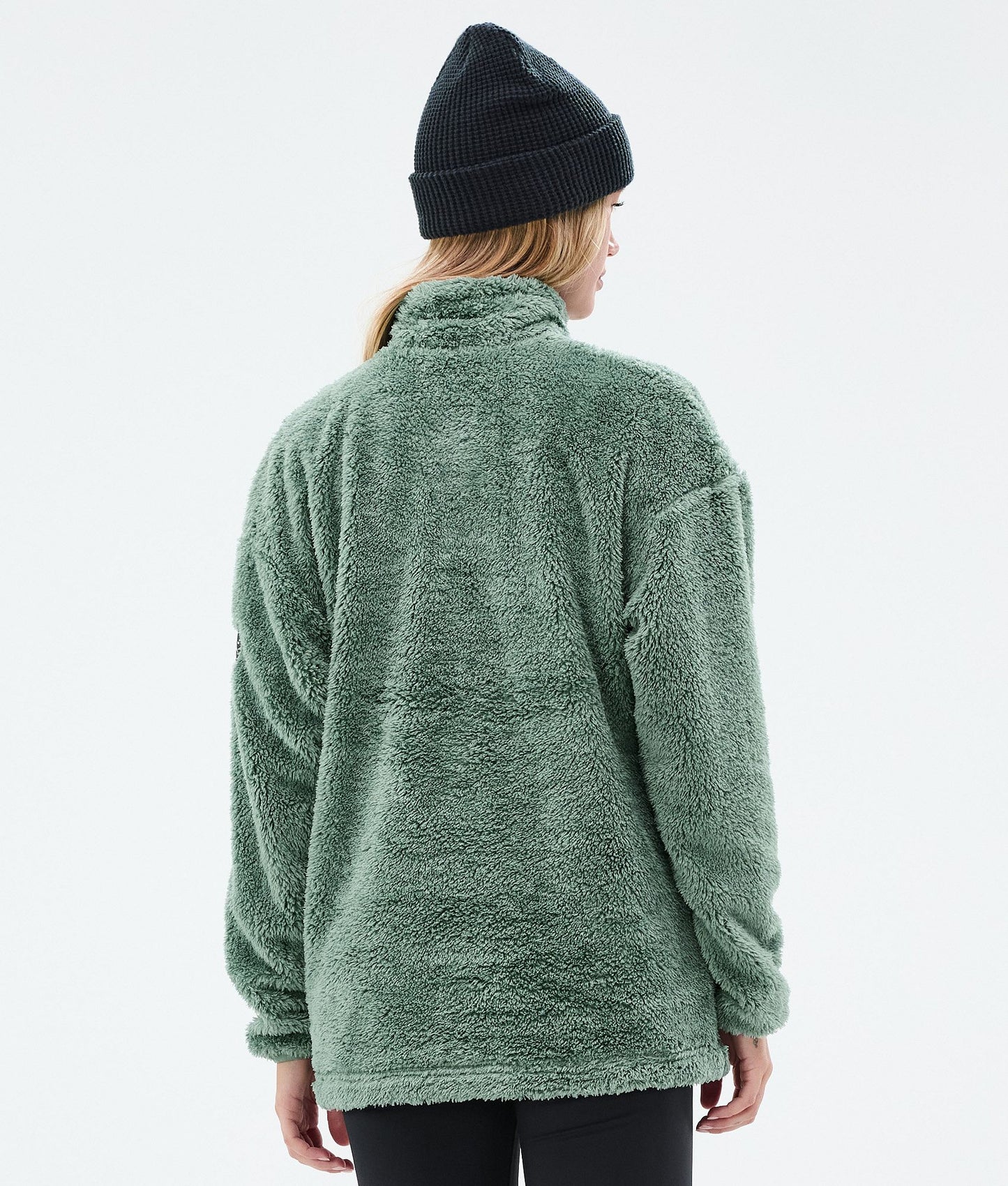 Fleece Sweater Women Faded Green