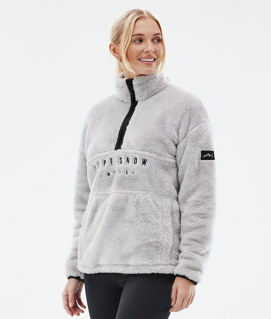 Fleece Sweater Women Light Grey