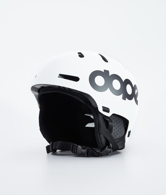 Ski Helmet Classic Matte White w/ Black