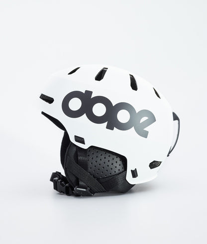 Ski Helmet Classic Matte White w/ Black