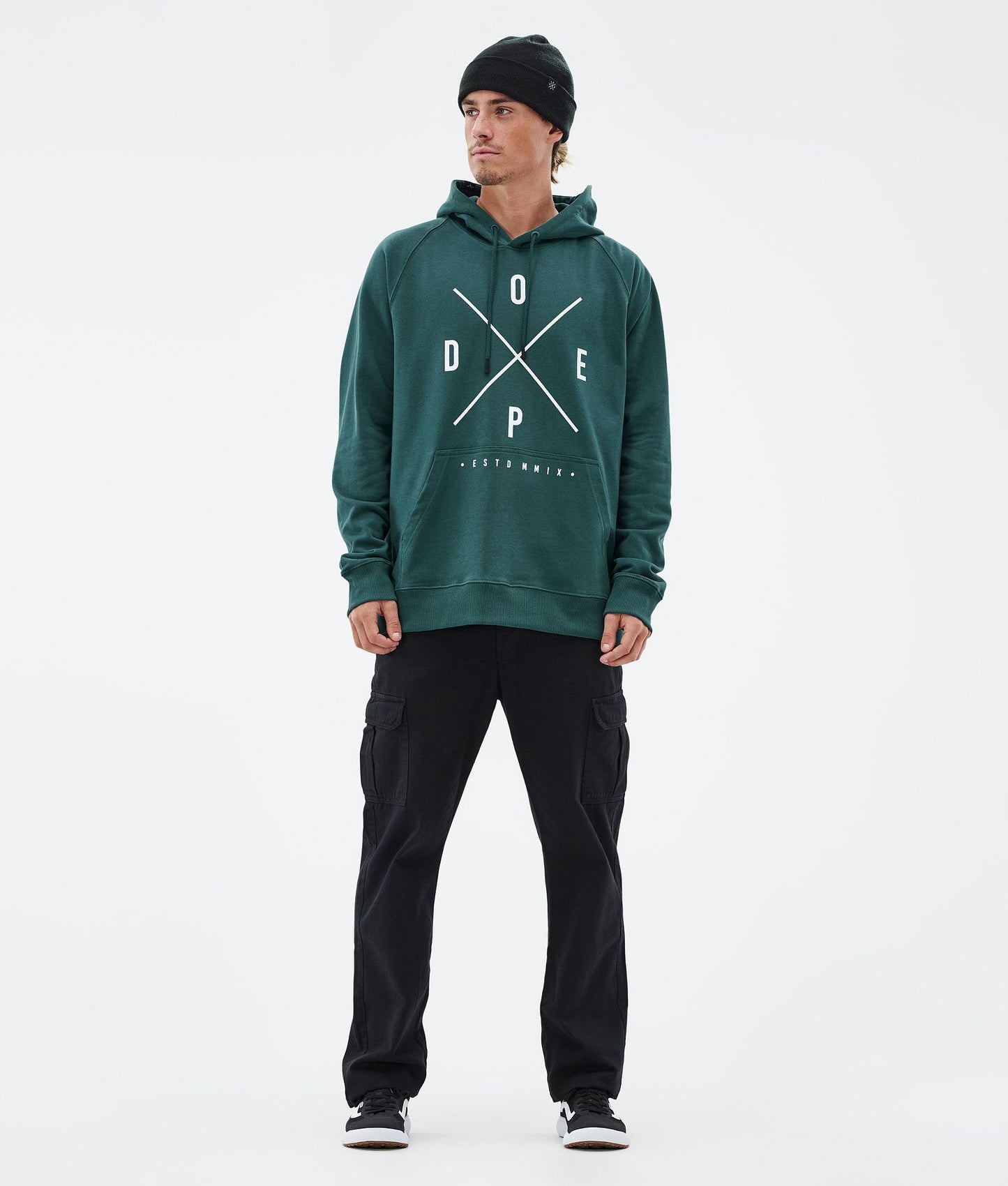 Hoodie Men 2X-Up Bottle Green