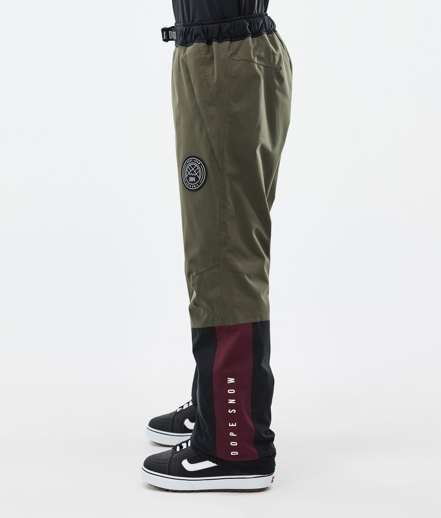 Snowboard Pants Men OIive Green/Burgundy/Metal Blue/Black