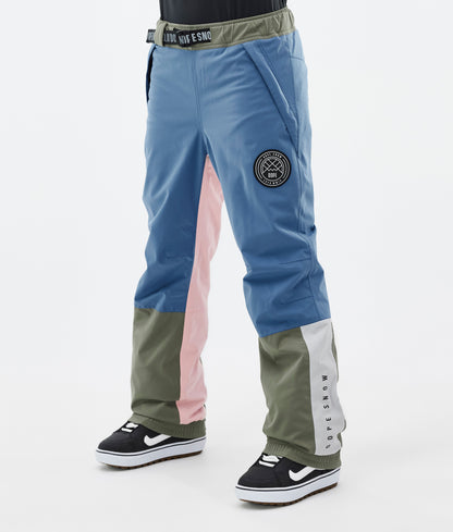 Snowboard Pants Women Faded Peach/Blue Steel/Black/Metal Blue