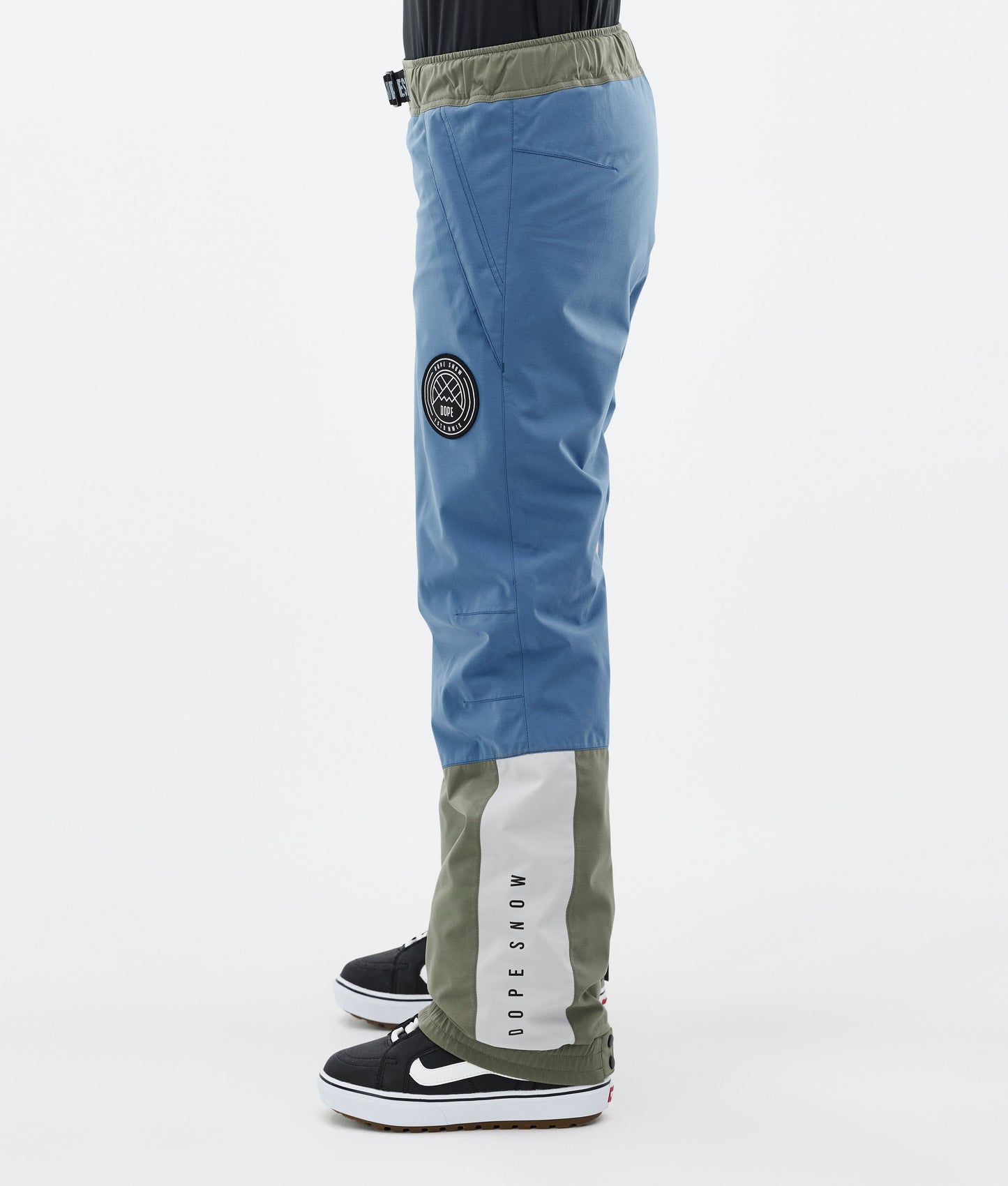 Snowboard Pants Women Blue Steel/Light Grey/Soft Pink/Greenish