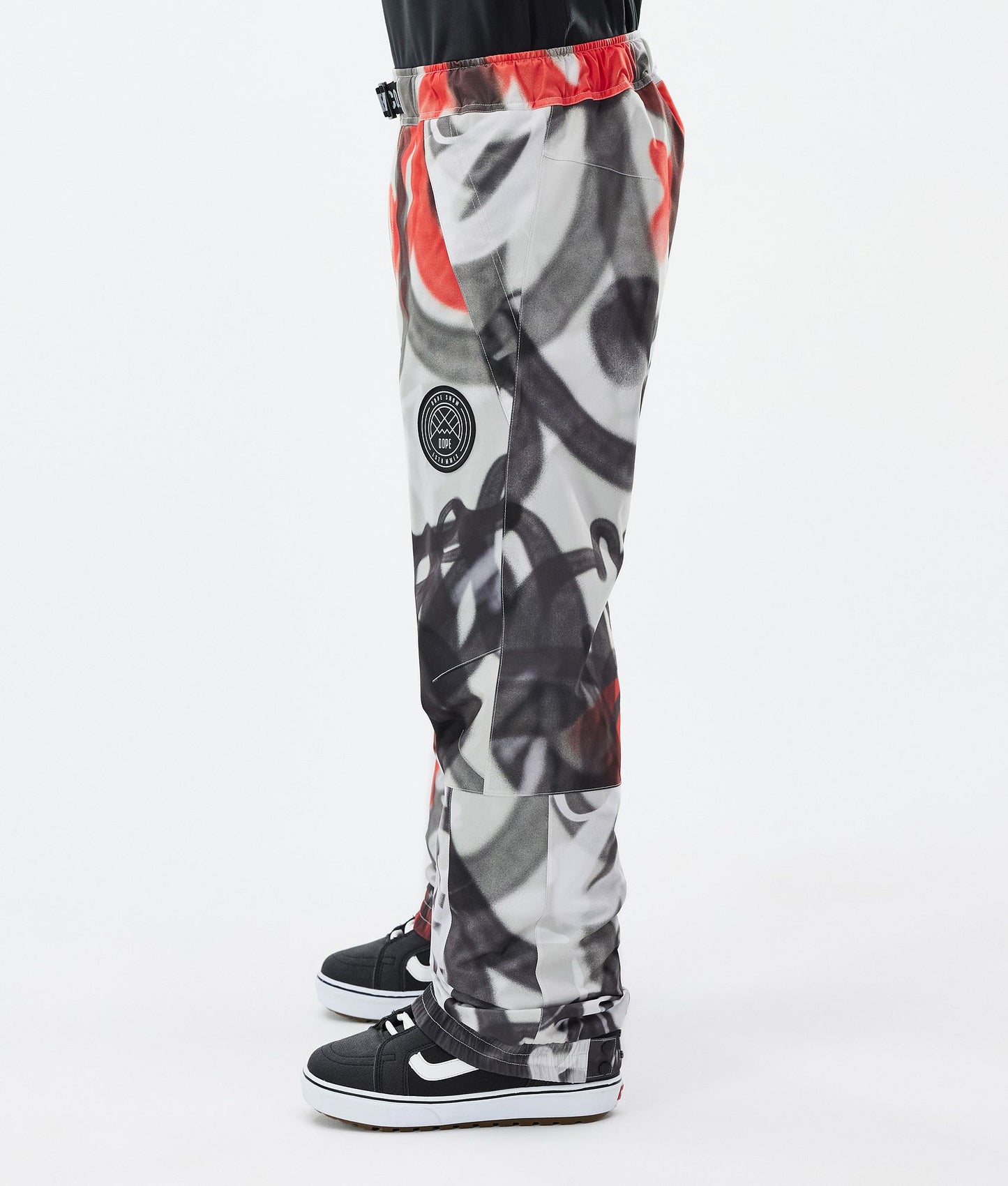 Snowboard Pants Men Spray Black Red