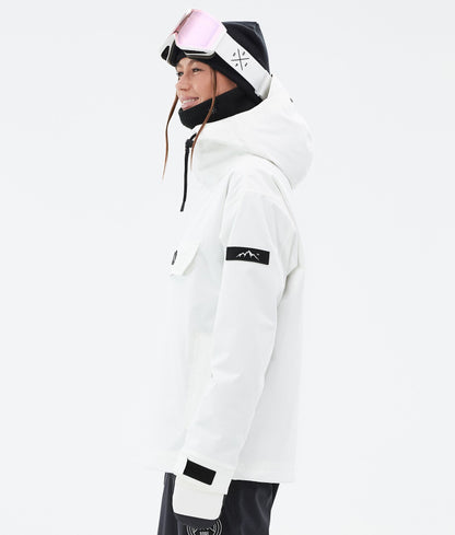 Snowboard Jacket Women Portrait Whitish