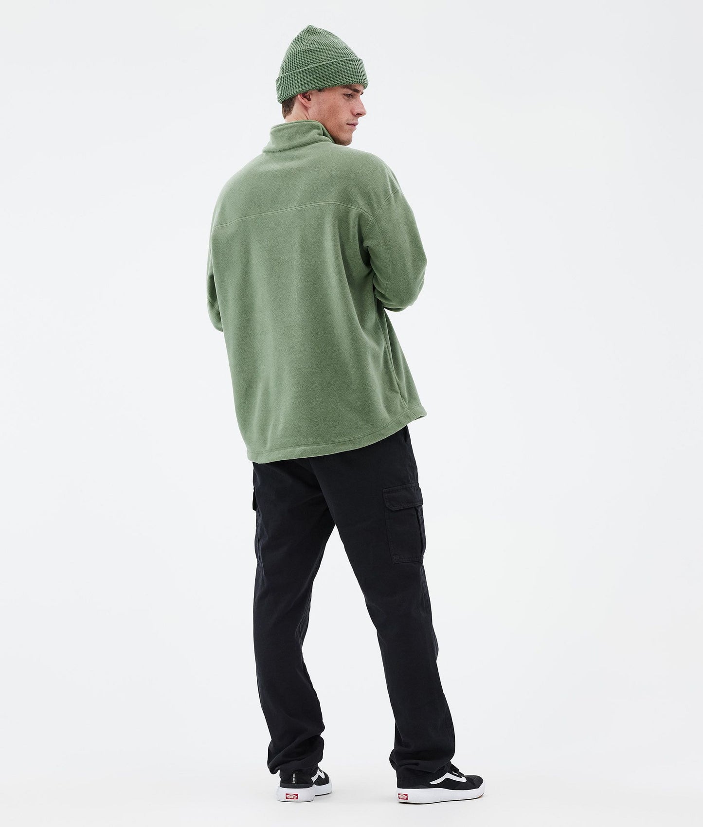 Fleece Sweater Men Moss Green