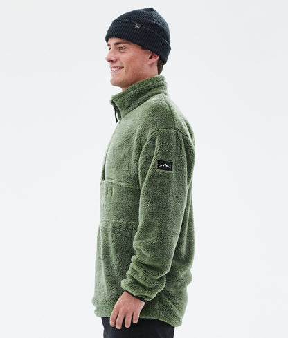 Fleece Sweater Men Moss Green