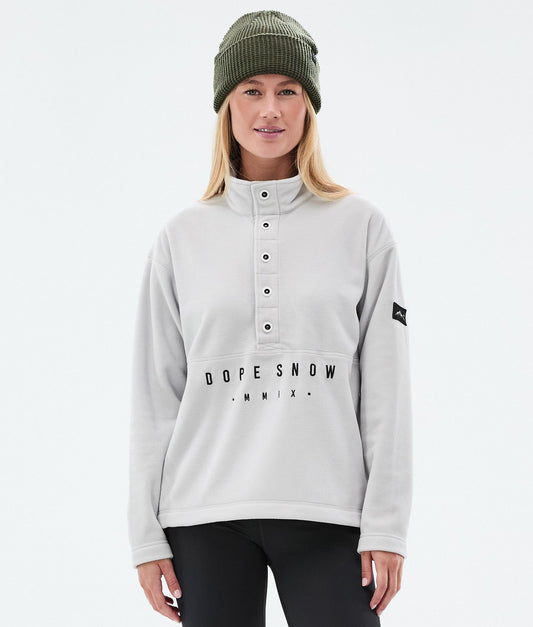 Fleece Sweater Women Light Grey