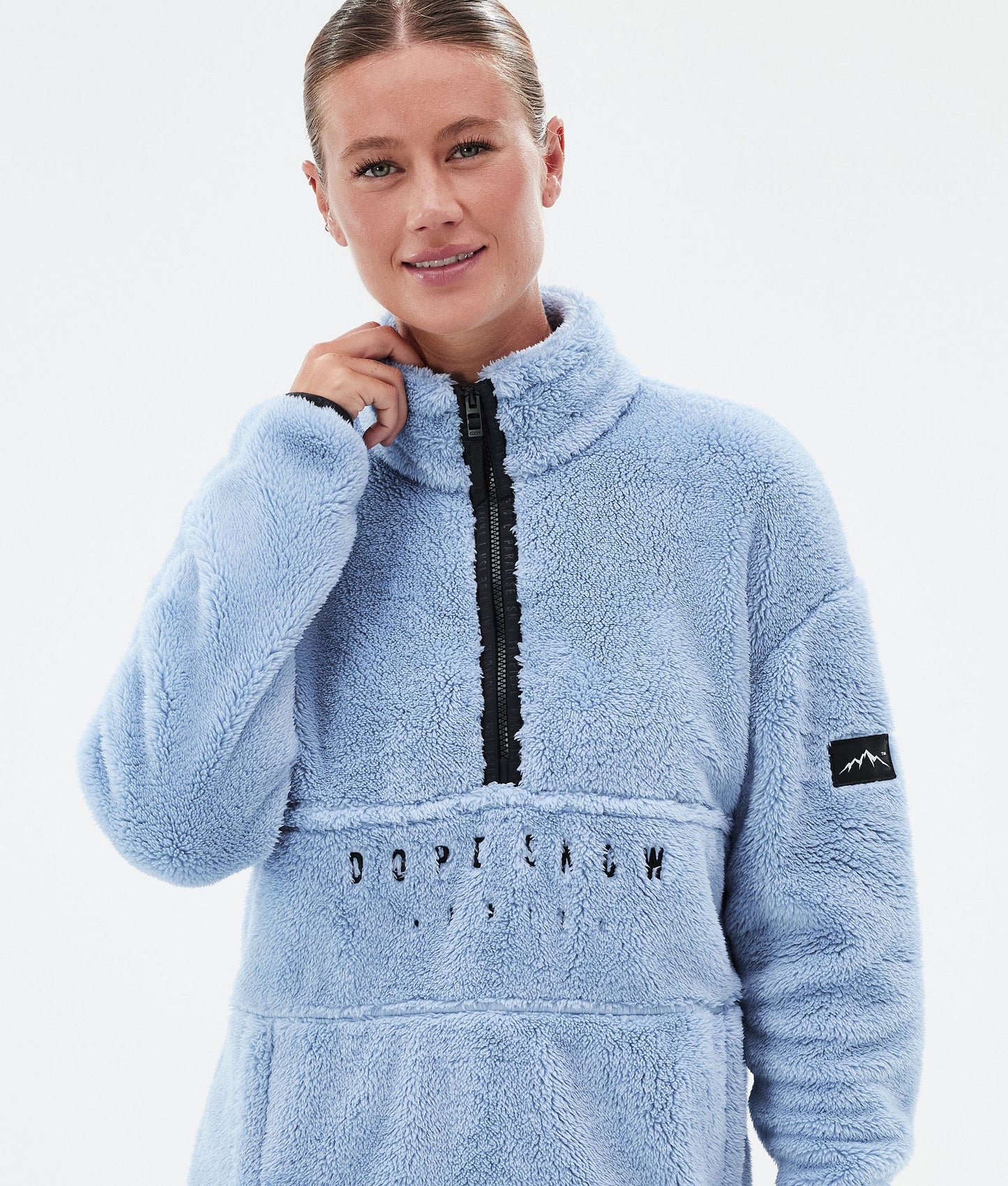 Fleece Sweater Women Light Blue