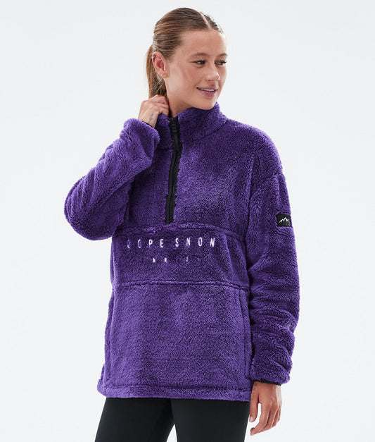 Fleece Sweater Women Vivid Purple