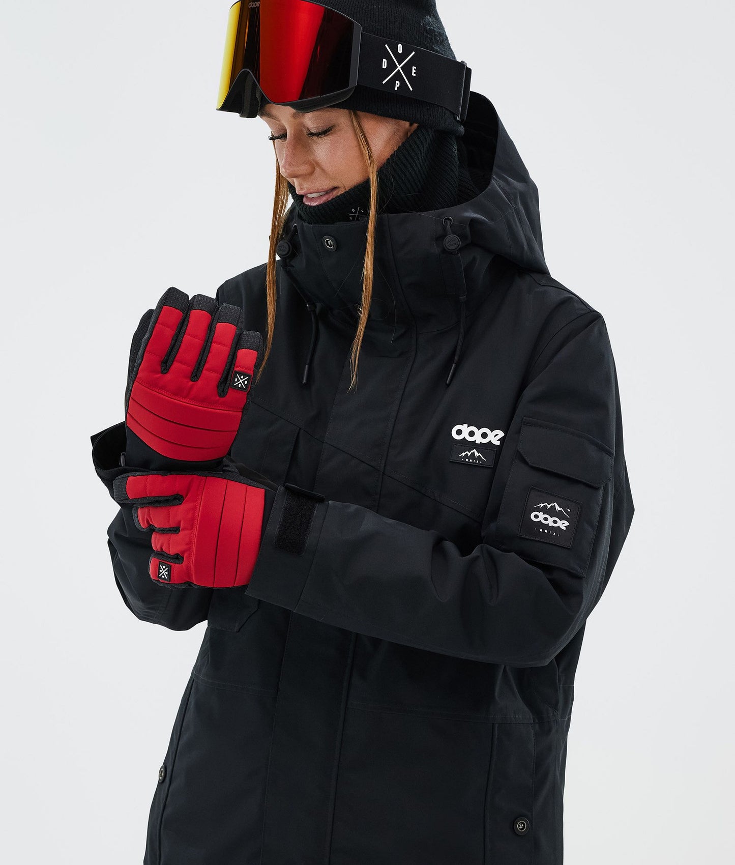 Ski Gloves Deep Red