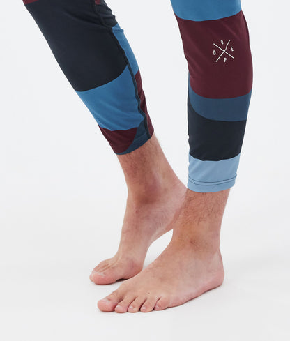 Base Layer Pant Men 2X-Up Shards Burgundy Blue