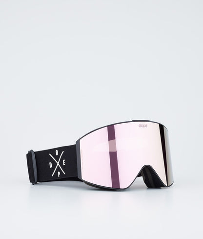 Ski Goggles White/Green Mirror