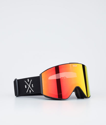 Ski Goggles Black/Champagne Mirror