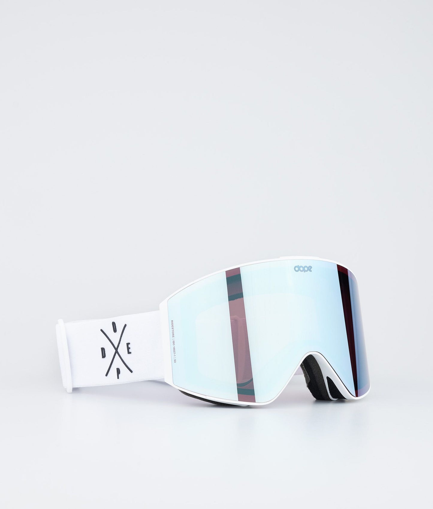 Ski Goggles Black/Green Mirror