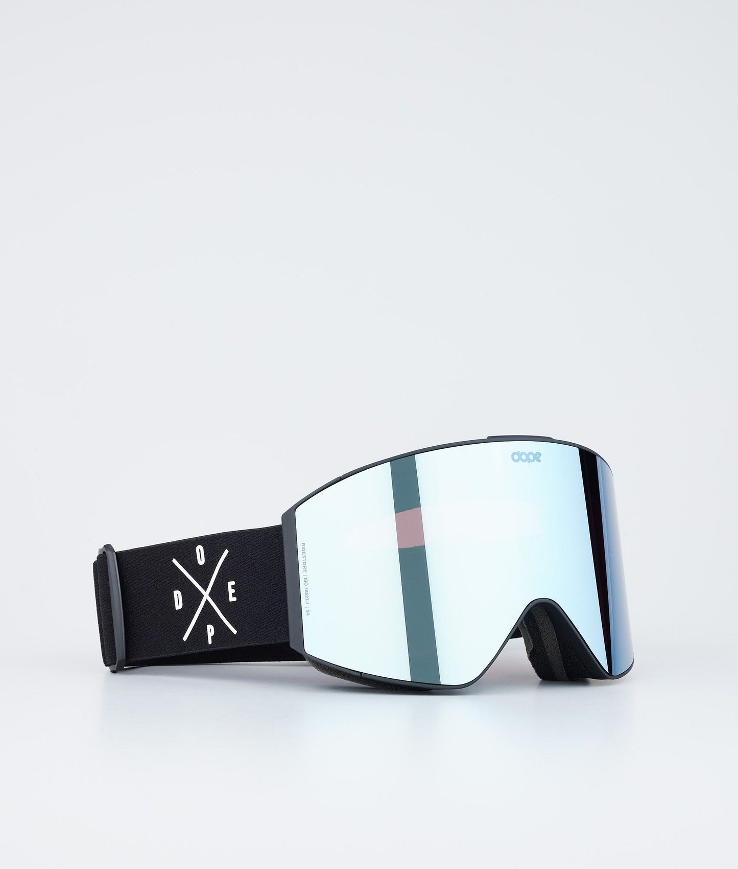 Ski Goggles Black/Silver Mirror