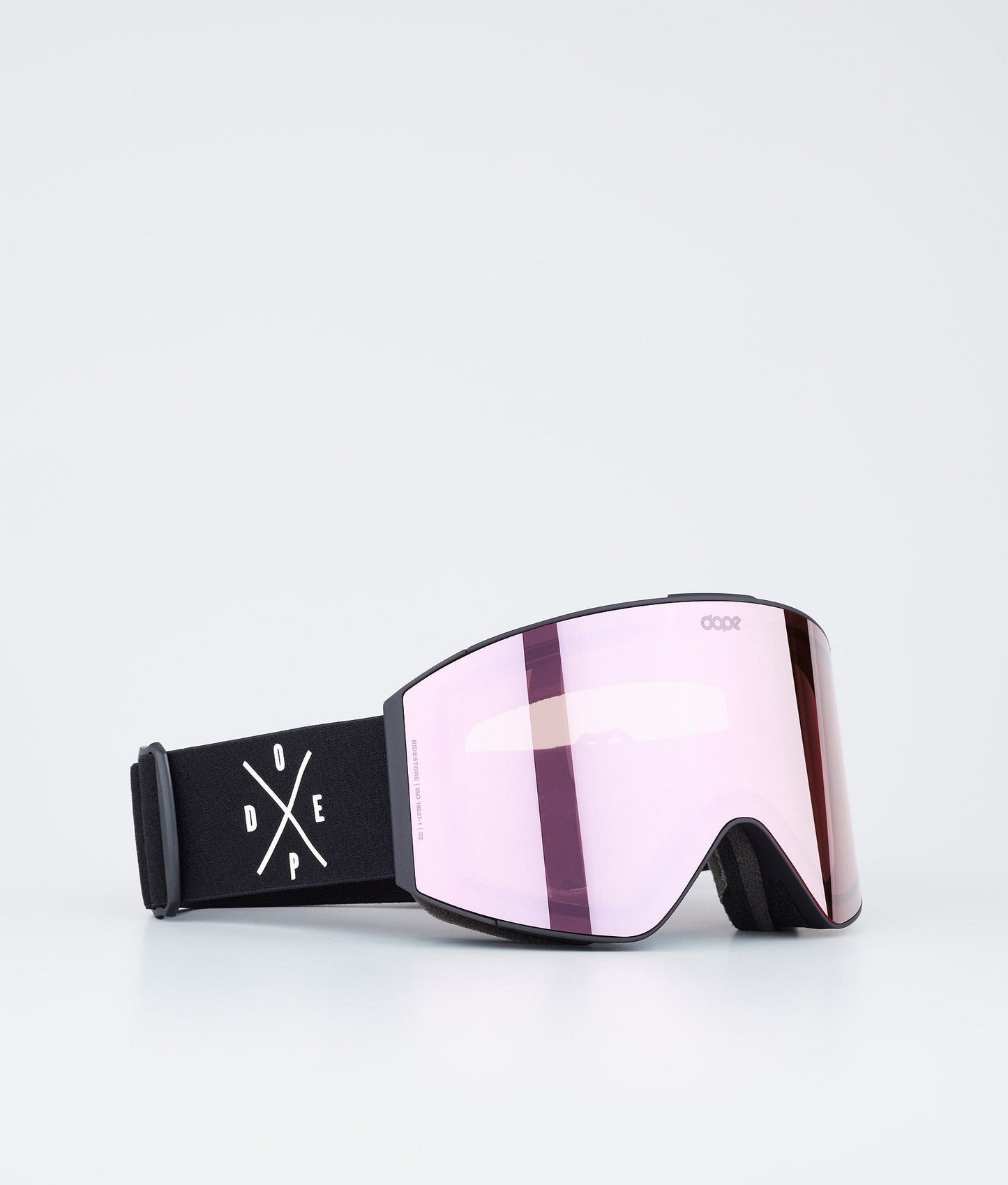 Ski Goggles White/Red Mirror