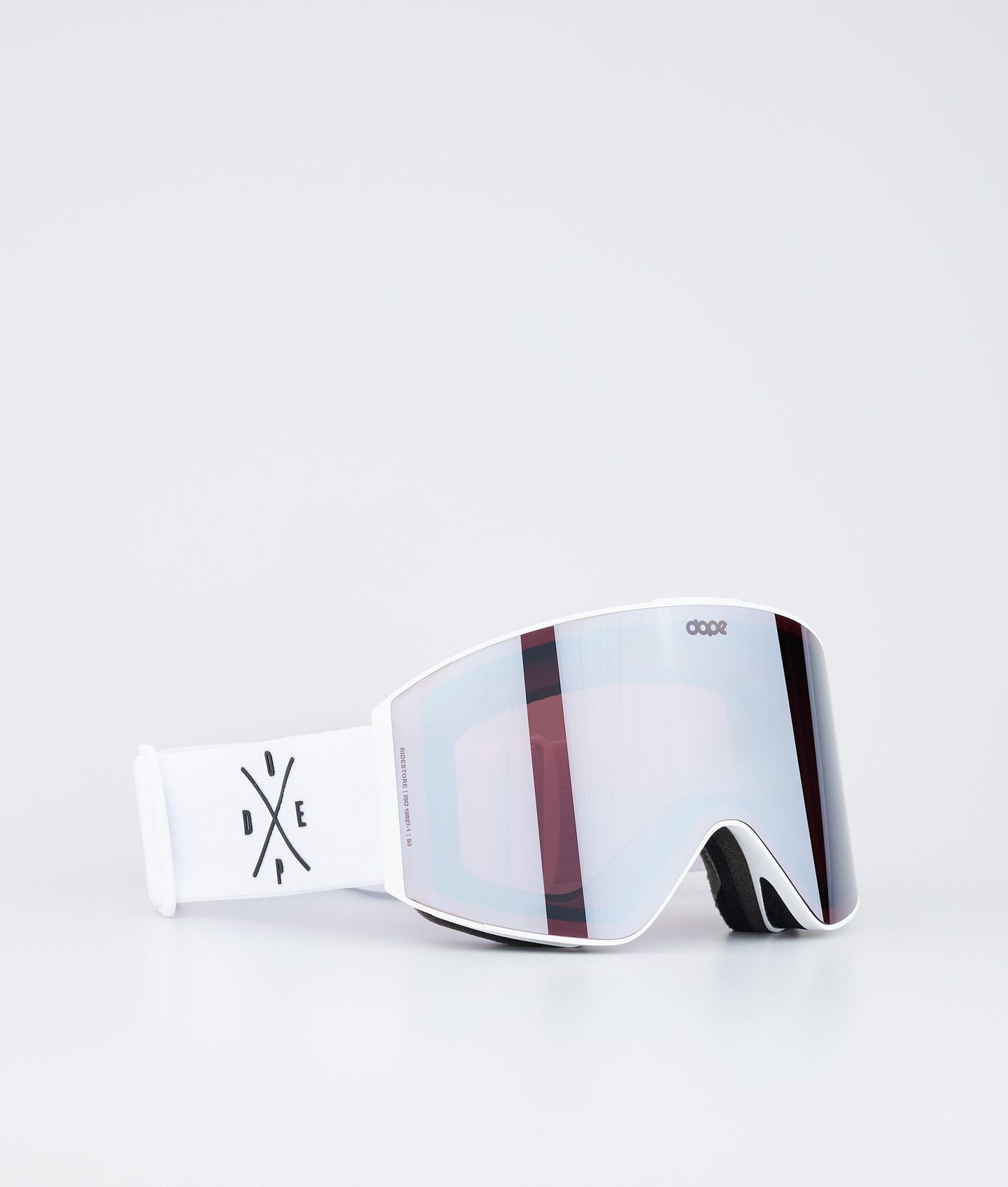 Ski Goggles Black/Red Mirror
