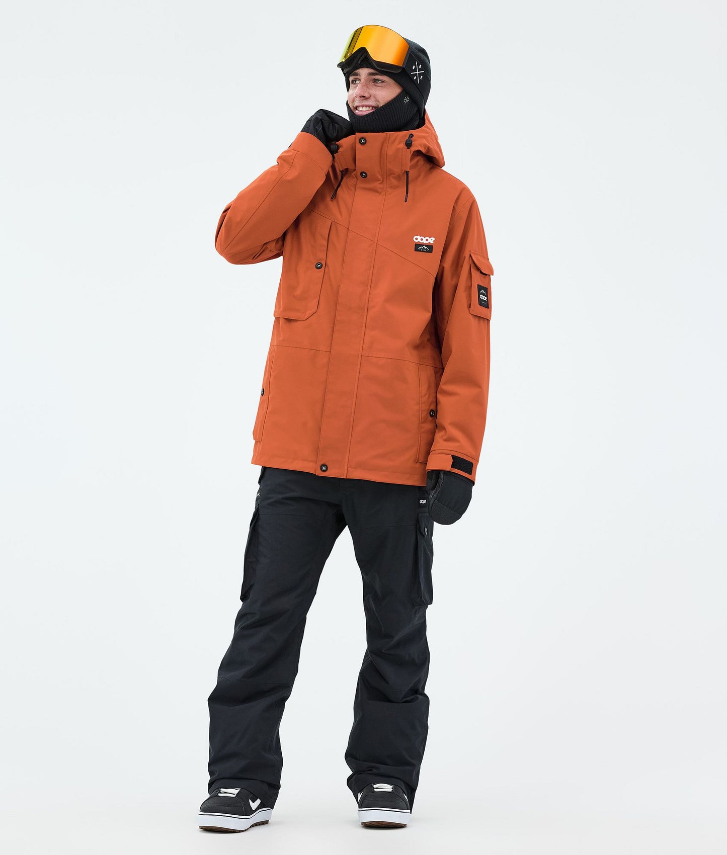 Snowboard Jacket Men Burned Orange