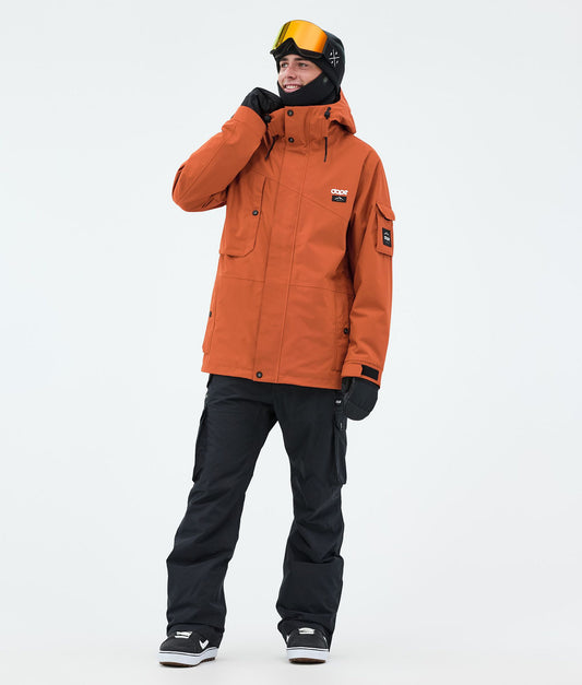Snowboard Jacket Men Burned Orange