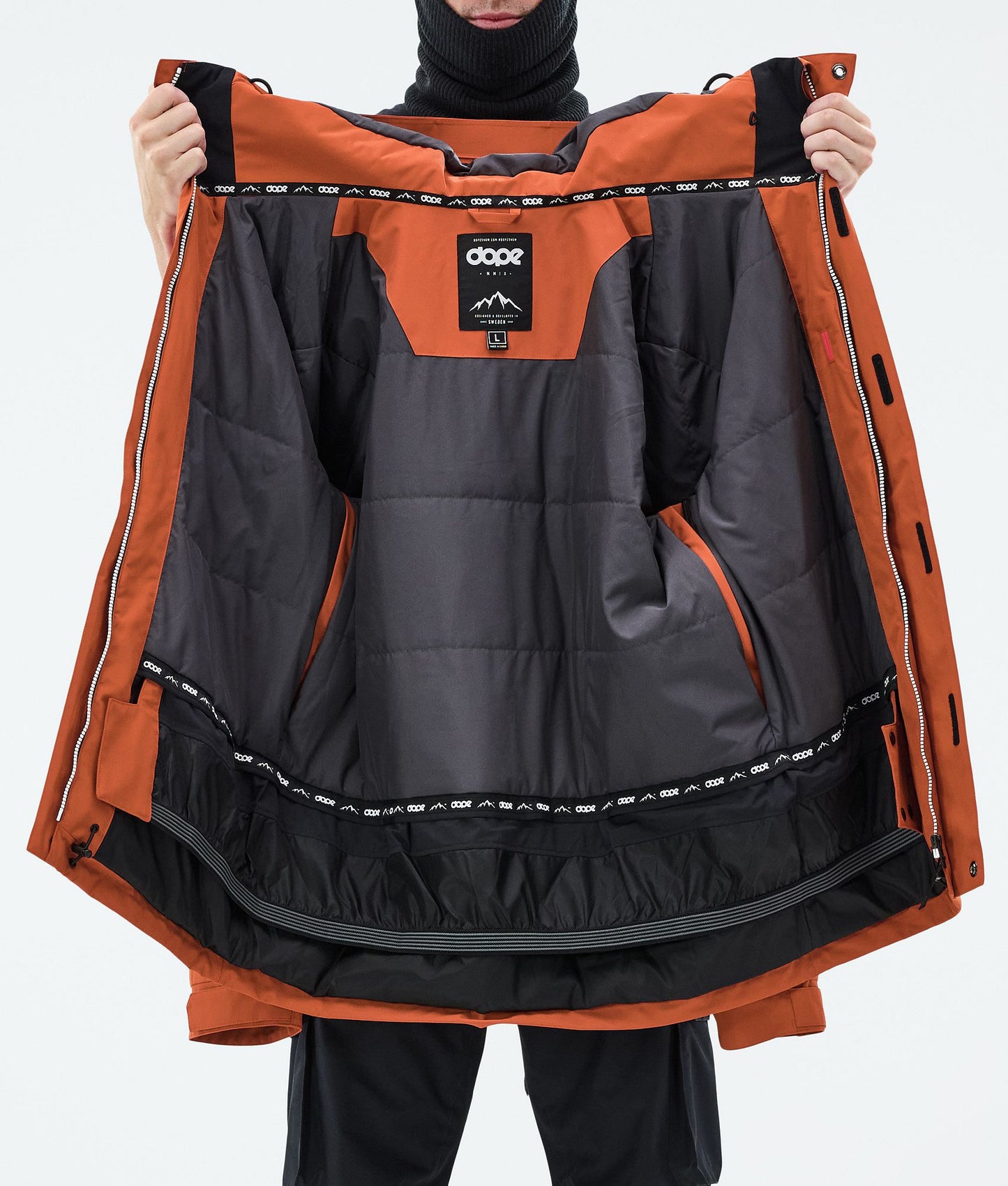 Snowboard Jacket Men Burned Orange