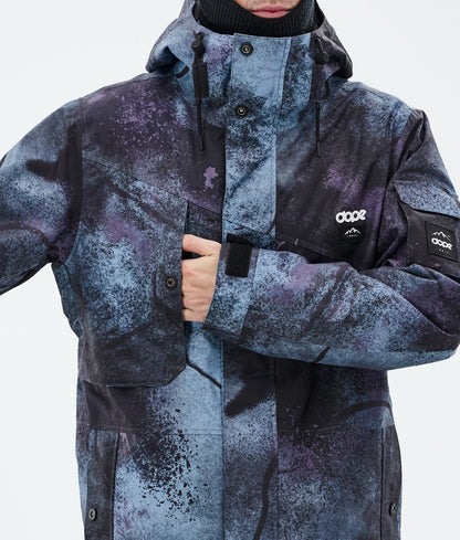 Snowboard Jacket Men Jungle Purple
