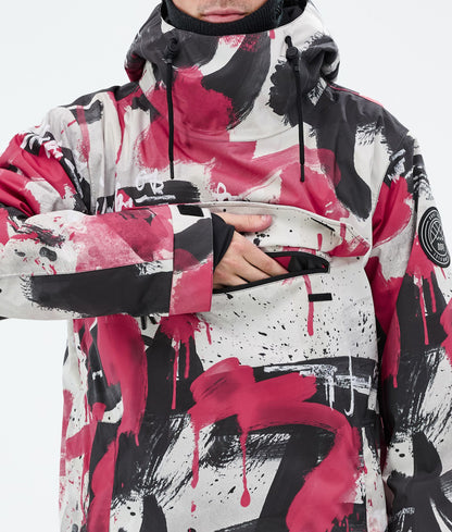 Snowboard Jacket Men Doodle