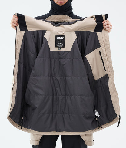 Snowboard Jacket Men Spike Sand/Black