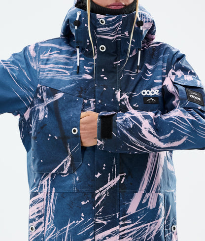 Snowboard Jacket Women Carvings Pink