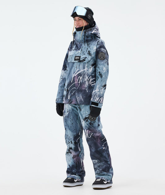 Snowboard Jacket Women Punk Blue